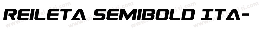 Reileta SemiBold Ita字体转换